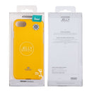 GOOSPERY JELLY CASE for iPhone 8 & 7 TPU Glitter Powder Drop-proof Protective Back Cover Case (Yellow)