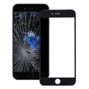 Front Screen Outer Glass Lens with Front LCD Screen Bezel Frame & OCA Optically Clear Adhesive for iPhone 7(Black)