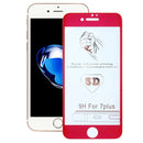 For iPhone 7 0.3mm 9H Surface Hardness 4D Curved Edge Full Screen Tempered Glass Screen Protector(Red)