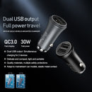 REMAX RCC-223 Vitor Series 30W QC 3.0 Dual USB Interface Car Charger(Black)