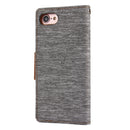 GOOSPERY CANVAS DIARY for iPhone 8 & 7 Canvas Texture Horizontal Flip Leather Case with Card Slots & Wallet & Holder(Grey)