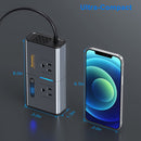 Aemeku Car 200W Inverter USB Power Converter Socket, US Plug
