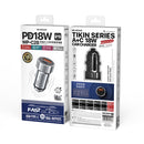 WK WP-C28 18W Titanium PD+QC3.0 Dual USB Car Charger (Silver)