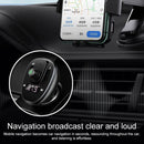 USAMS US-CC115 C21 Dual USB 3.4A Digital Display Wireless FM Car Charger(Black)