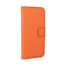 For iPhone 8 & 7 Genuine Split Horizontal Flip Leather Case with Holder & Card Slots & Wallet(Orange)