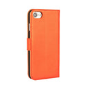 For iPhone 8 & 7 Genuine Split Horizontal Flip Leather Case with Holder & Card Slots & Wallet(Orange)