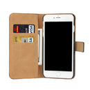 For iPhone 8 & 7 Genuine Split Horizontal Flip Leather Case with Holder & Card Slots & Wallet(Orange)