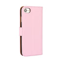 For iPhone 8 & 7 Genuine Split Horizontal Flip Leather Case with Holder & Card Slots & Wallet(Pink)
