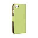 For iPhone 8 & 7 Genuine Split Horizontal Flip Leather Case with Holder & Card Slots & Wallet(Green)