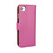 For iPhone 8 & 7 Genuine Split Horizontal Flip Leather Case with Holder & Card Slots & Wallet(Magenta)