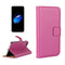 For iPhone 8 & 7 Genuine Split Horizontal Flip Leather Case with Holder & Card Slots & Wallet(Magenta)