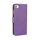 For iPhone 8 & 7 Genuine Split Horizontal Flip Leather Case with Holder & Card Slots & Wallet(Purple)