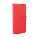 For iPhone 8 & 7 Genuine Split Horizontal Flip Leather Case with Holder & Card Slots & Wallet(Red)