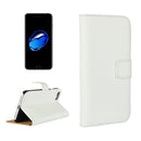 For iPhone 8 & 7 Genuine Split Horizontal Flip Leather Case with Holder & Card Slots & Wallet(White)
