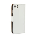 For iPhone 8 & 7 Genuine Split Horizontal Flip Leather Case with Holder & Card Slots & Wallet(White)