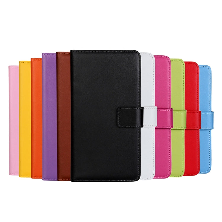 For iPhone 8 & 7 Genuine Split Horizontal Flip Leather Case with Holder & Card Slots & Wallet(Magenta)