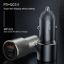 WK WP-C21 Letor Series PD + QC3.0 18W Car Charger(Black)