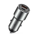 WK WP-C21 Letor Series PD + QC3.0 18W 18W Car Charger(Silver)