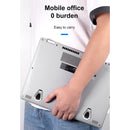 2 PCS R-JUST BJ01 Universal Stickable Shield Shape Laptop Foldable Stand(Silver)