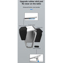 2 PCS R-JUST BJ01 Universal Stickable Shield Shape Laptop Foldable Stand(Silver)