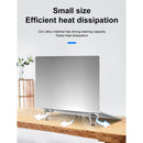 2 PCS R-JUST BJ01 Universal Stickable Shield Shape Laptop Foldable Stand(Silver)