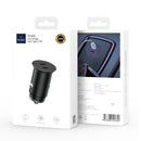 WIWU PC400 Dual Ports Zinc Alloy Car Charger (Black)