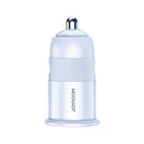 JOYROOM C-A06 3.1A Mini Dual-port Fast Charging Smart Car Charger(White)