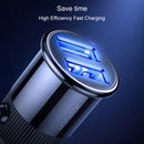 JOYROOM C-A06 3.1A Mini Dual-port Fast Charging Smart Car Charger(White)