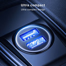 JOYROOM C-A06 3.1A Mini Dual-port Fast Charging Smart Car Charger(Black)