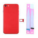 Battery Back Cover Assembly with Card Tray for iPhone 7 (Red)
