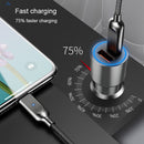 WIWU PC 100 Type-C / USB-C PD + USB Double Port Car Charger