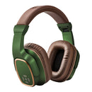 OneDer S2 Head-mounted Wireless Bluetooth Version 5.0 Headset Headphones, with Mic, Handsfree, TF Card, USB Drive, AUX, FM Function (Green)