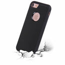 For iPhone 8 & 7 Anti-Gravity Magical Nano-suction Technology Sticky Selfie Protective Case(Black)