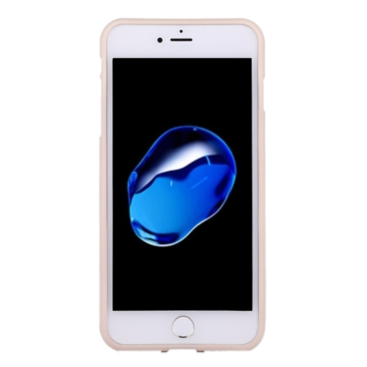 GOOSPERY SOFT FEELING for iPhone 8 & 7 Liquid State TPU Drop-proof Soft Protective Back Cover Case (Apricot)