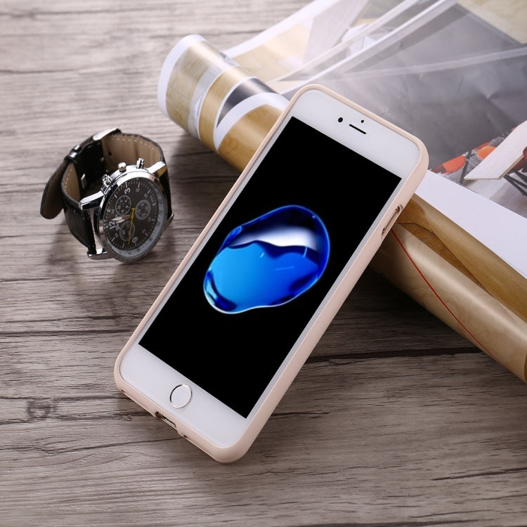 GOOSPERY SOFT FEELING for iPhone 8 & 7 Liquid State TPU Drop-proof Soft Protective Back Cover Case (Apricot)