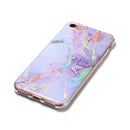 For iPhone SE 2020 & 8 & 7 Pink Gold Marble Pattern Soft Protective Back Cover Case