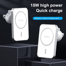WK WP-U96 Flash Series Magsafe Car Air Outlet Vent Mount Clamp Holder 15W Fast Charging Qi Magnetic Wireless Charger For iPhone 12 Series