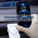 WK WP-U96 Flash Series Magsafe Car Air Outlet Vent Mount Clamp Holder 15W Fast Charging Qi Magnetic Wireless Charger For iPhone 12 Series
