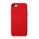 For iPhone SE 2020 & 8 & 7 Pure Color Liquid Silicone + PC Shockproof Defender Case(Red)
