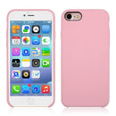 For iPhone SE 2020 & 8 & 7 Pure Color Liquid Silicone + PC Shockproof Defender Case(Pink)