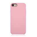 For iPhone SE 2020 & 8 & 7 Pure Color Liquid Silicone + PC Shockproof Defender Case(Pink)