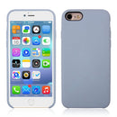 For iPhone SE 2020 & 8 & 7 Pure Color Liquid Silicone + PC Shockproof Defender Case(Baby Blue)