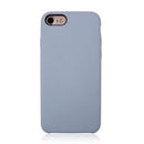 For iPhone SE 2020 & 8 & 7 Pure Color Liquid Silicone + PC Shockproof Defender Case(Baby Blue)