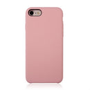 For iPhone SE 2020 & 8 & 7 Pure Color Liquid Silicone + PC Shockproof Defender Case(Light Pink)