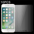 10 PCS for iPhone 8 Plus & iPhone 7 Plus 0.26mm 9H Surface Hardness 2.5D Explosion-proof Tempered Glass Non-full Screen Film