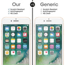 For iPhone 8 Plus & iPhone 7 Plus 0.26mm 9H Surface Hardness 2.5D Explosion-proof Tempered Glass Non-full Screen Film