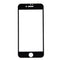 For iPhone 7 Plus Silk Printing Screen Protector 0.26mm 9H Surface Hardness 2.5D Explosion-proof Tempered Glass Screen Film(Black)