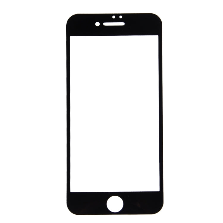 For iPhone 7 Plus Silk Printing Screen Protector 0.26mm 9H Surface Hardness 2.5D Explosion-proof Tempered Glass Screen Film(Black)