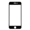 For iPhone 7 Plus Silk Printing Screen Protector 0.26mm 9H Surface Hardness 2.5D Explosion-proof Tempered Glass Screen Film(Black)