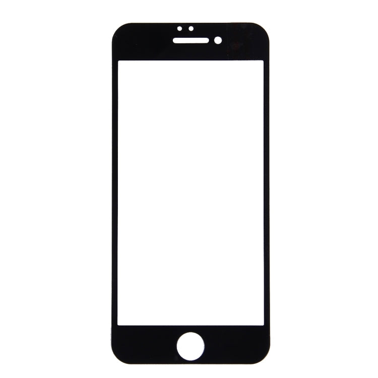 For iPhone 7 Plus Silk Printing Screen Protector 0.26mm 9H Surface Hardness 2.5D Explosion-proof Tempered Glass Screen Film(Black)